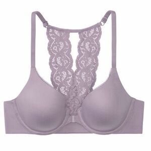 Victorias Secret Womens Body By Victoria Lightly Lined Front Close Racerback 34D